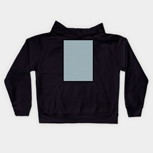 ocean blue grid Kids Hoodie